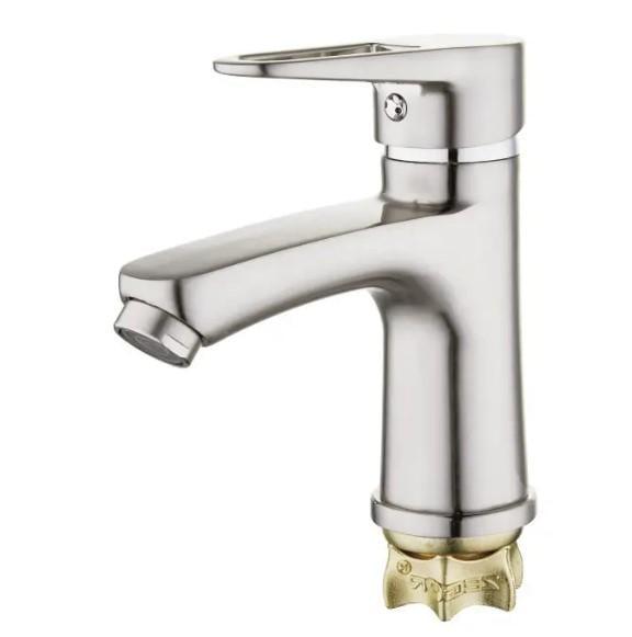 Смеситель для раковины Wezer PUD1-045 Satin (28199)