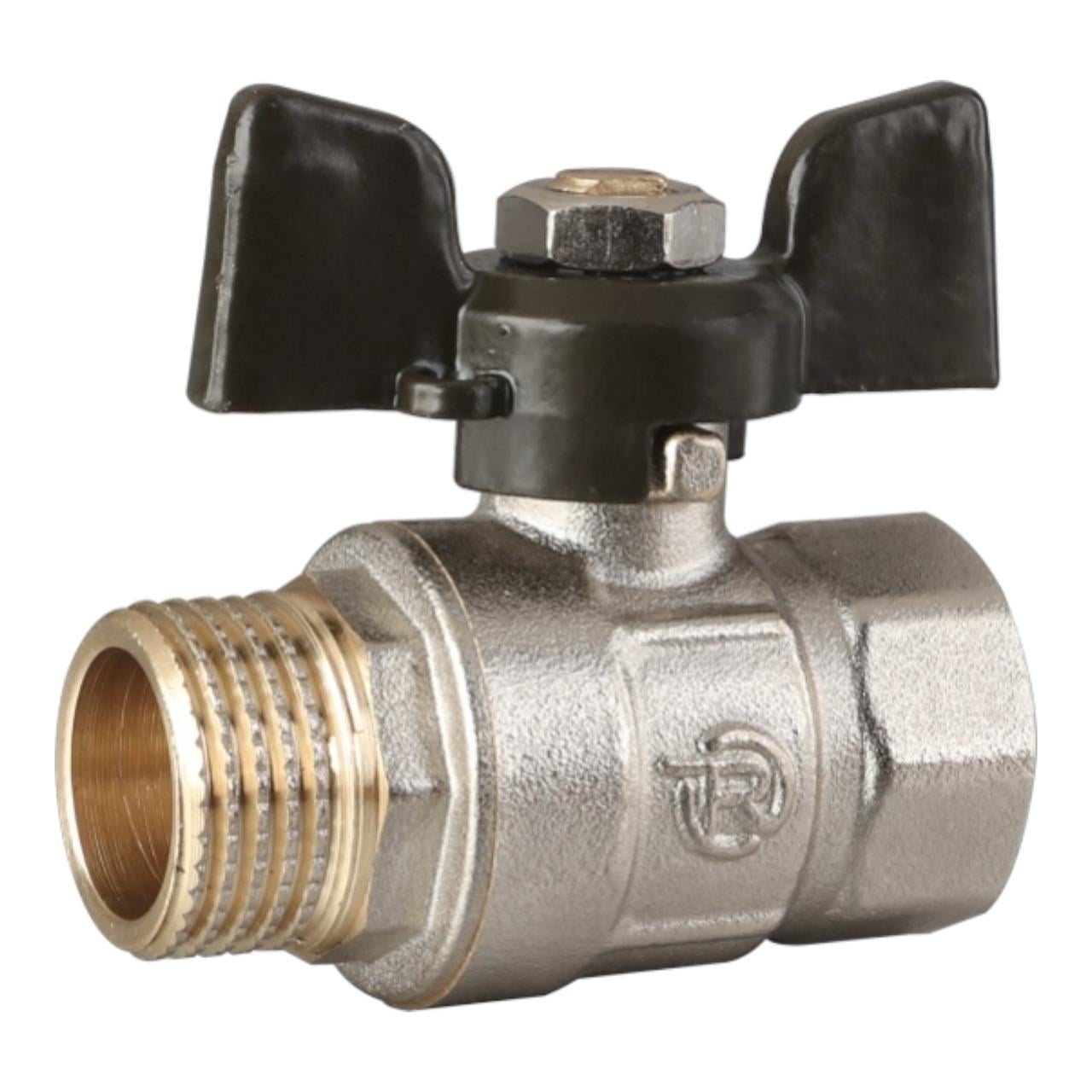 Кран кульовий REIGER ПЛЮС 1" ЗВ метелик (00-000051031)