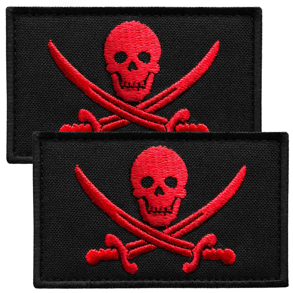 Набор шевронов с липучкой Пират Jolly Roger 5х8 см 2 шт. (24152)