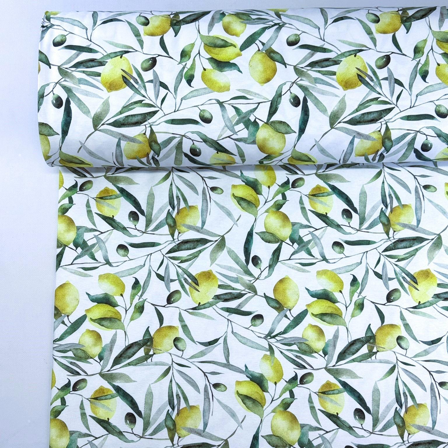 Ткань водоотталкивающая Duck Digital с тефлоновым покрытием лимоны 70% хлопок/30% полиэстер 180 см (2022476225)