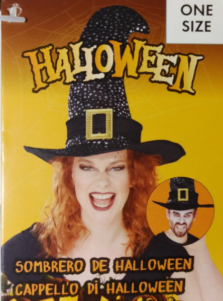 Шапка ведьмы с вуалью Хэллоуин One size Зелено-черный (348173) - фото 2 Шапка ведьмы с вуалью Хэллоуин One size Зелено-черный (348173) - фото 2