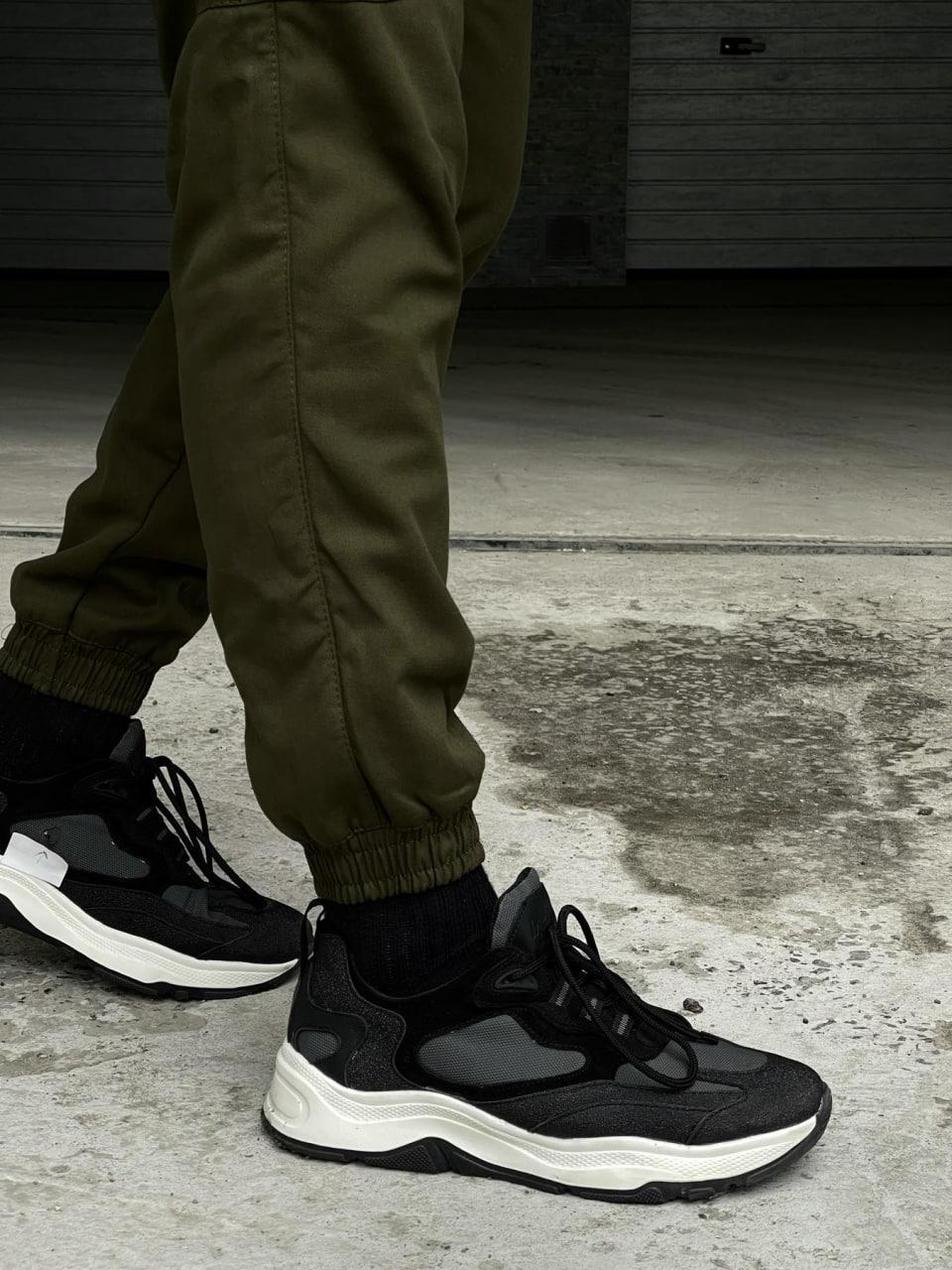 Брюки карго на флисе с карманами XL Хаки (8923) - фото 6