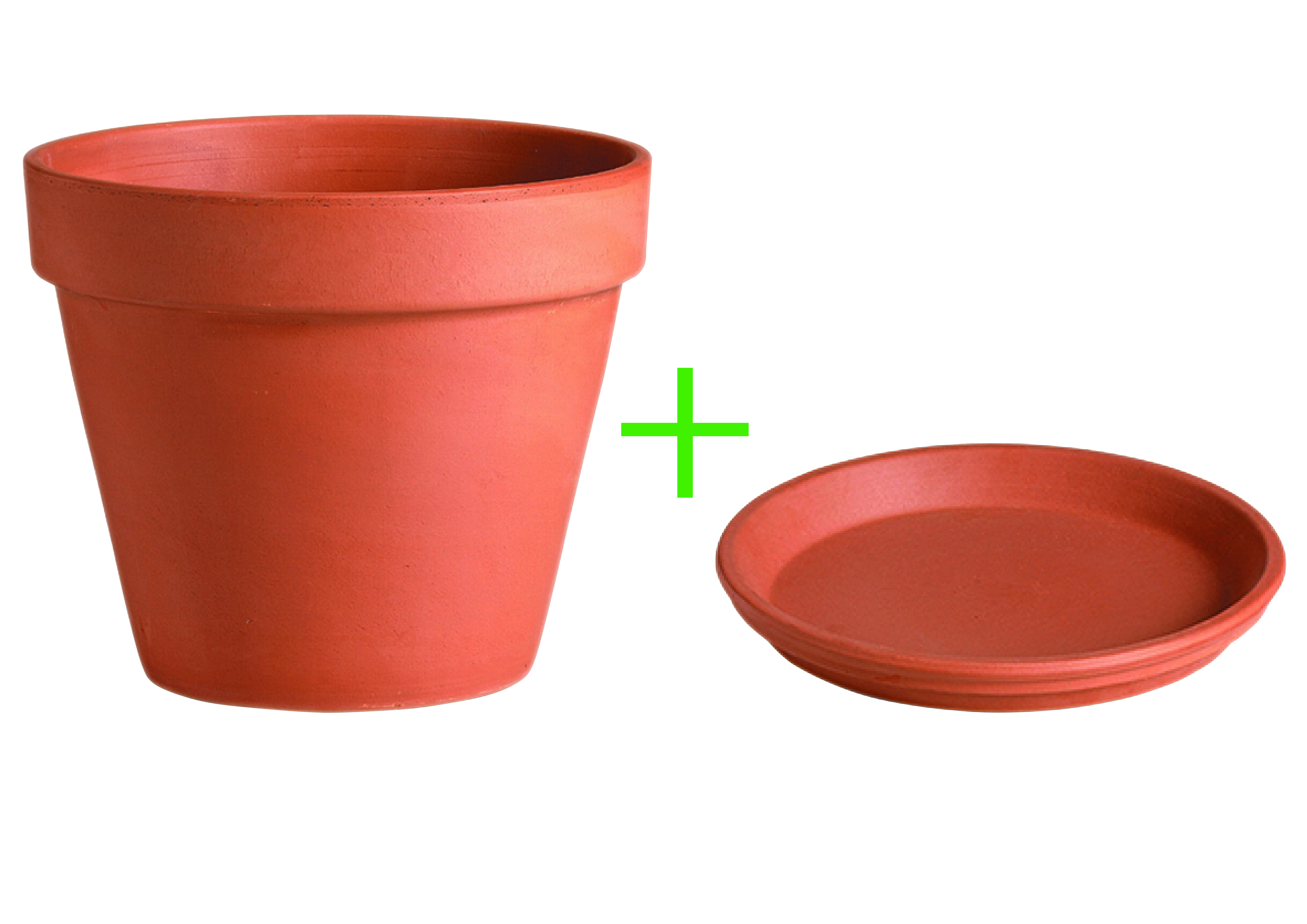 Горщик з піддоном DEROMA гладкий 28х31 см 12,6 л Теракотовий (000006333) - фото 2 Горщик з піддоном DEROMA гладкий 28х31 см 12,6 л Теракотовий (000006333) - фото 2