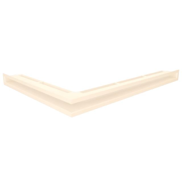 Решетка каминна SAVEN Loft Angle угловая 60х800х600 Кремовый (9358279)