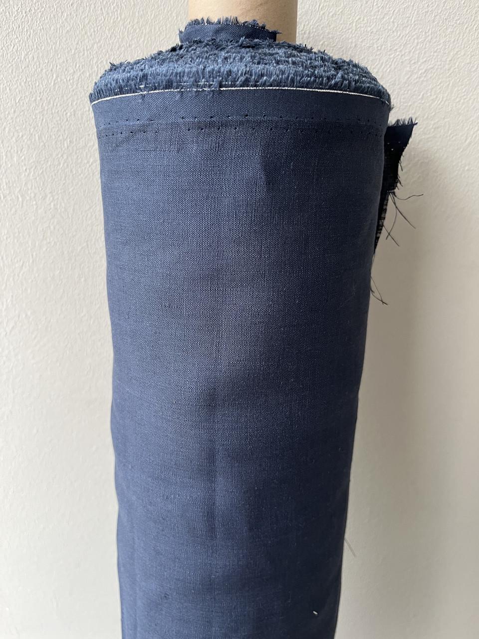 Тканина LINEN PLUS 100% льон 143 см 999 Темно-синій Тканина LINEN PLUS 100% льон 143 см 999 Темно-синій
