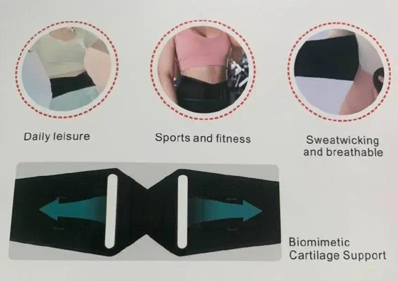 Пояс для попереку Waistband AND942 при фізичних навантаженнях Чорний (25685649) - фото 3