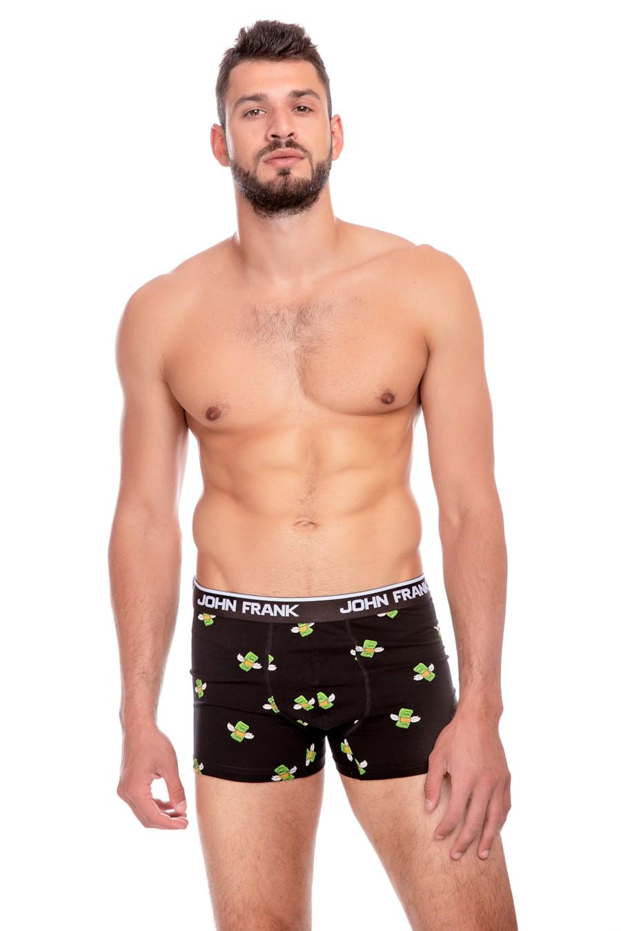 Трусы боксеры John Frank р. 50/L Черный (59667)