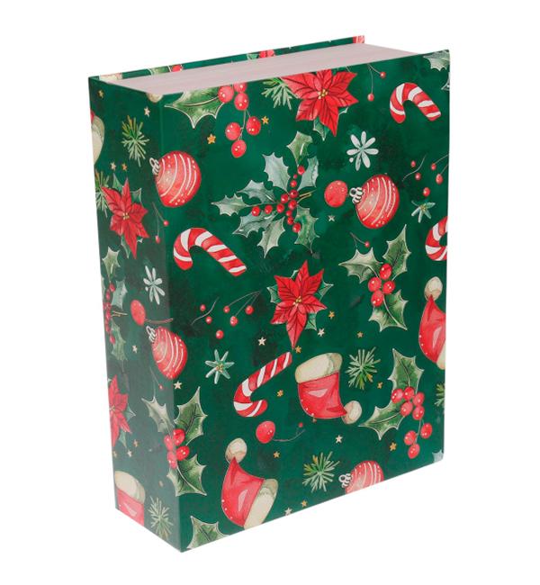 Подарочная коробка Рождество 23x16,2x6 см Зеленый (10609)