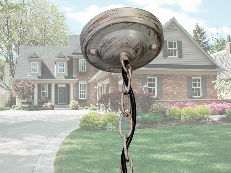 Садовый светильник Белый/Патина (DJ004-S-H WH) - фото 3 Садовый светильник Белый/Патина (DJ004-S-H WH) - фото 3