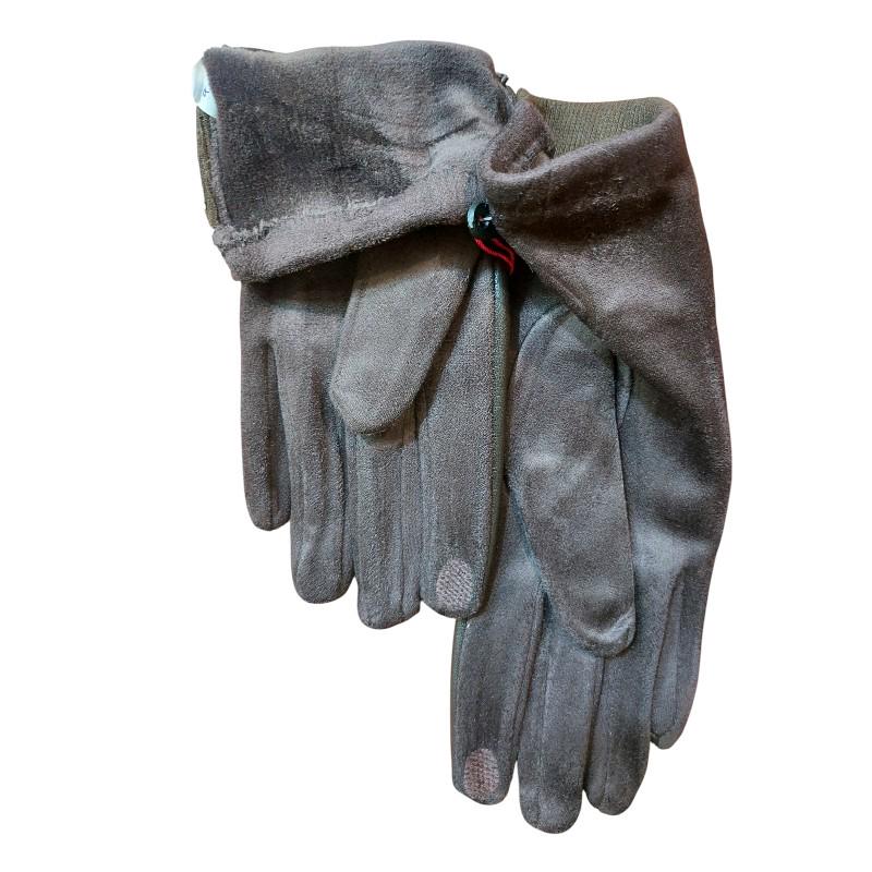 Перчатки женские сенсорные One size Коричневый (261901) - фото 2 Перчатки женские сенсорные One size Коричневый (261901) - фото 2