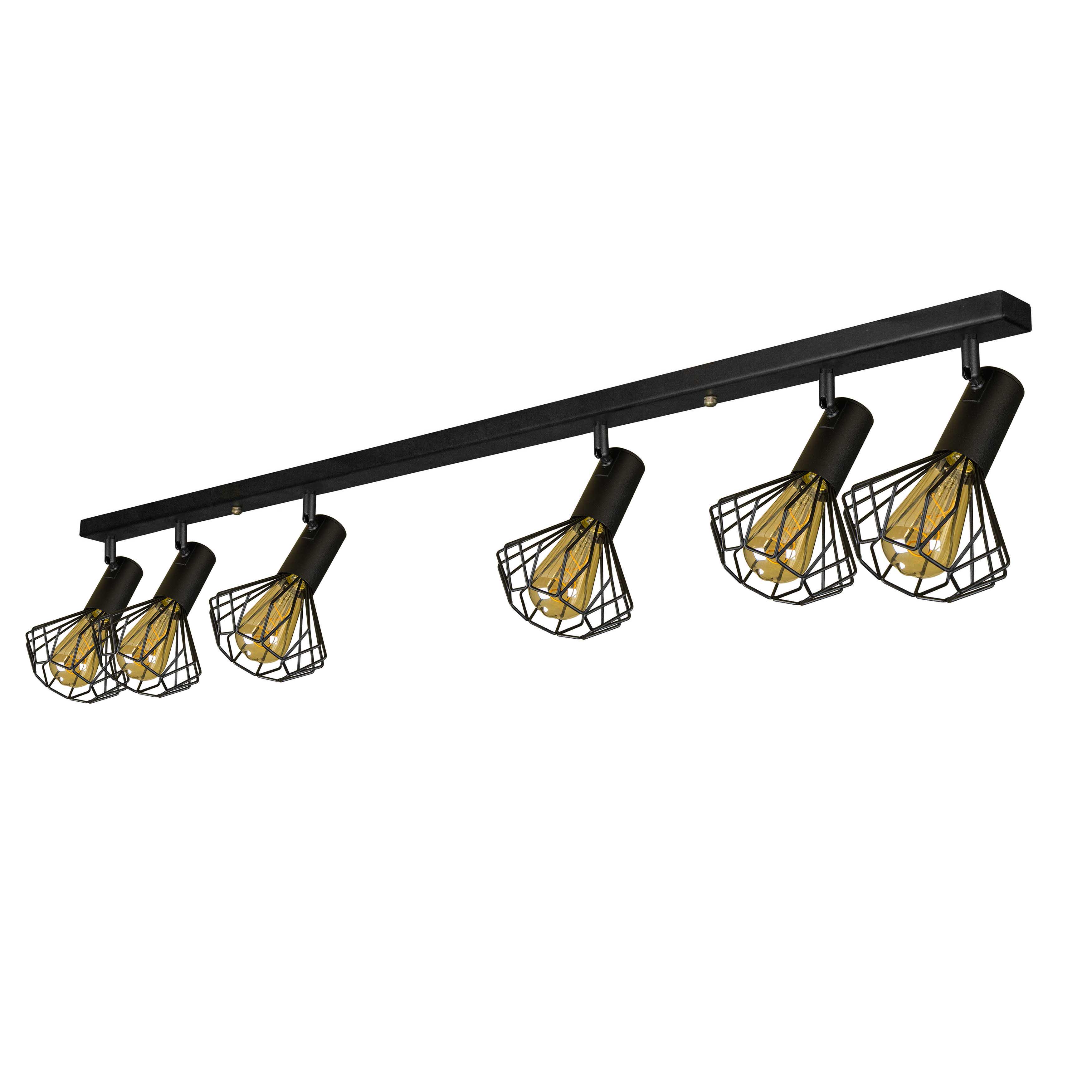 Светильник лофт MSK Electric Diadem потолочный NL 22151-6 BK