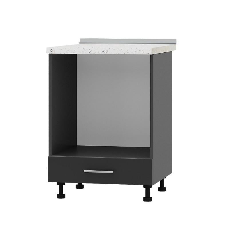 Кухонный модуль под духовку Оптима Низ Н85-600 без столешницы 600х461х820 мм Антрацит (DTM-072180) - фото 1