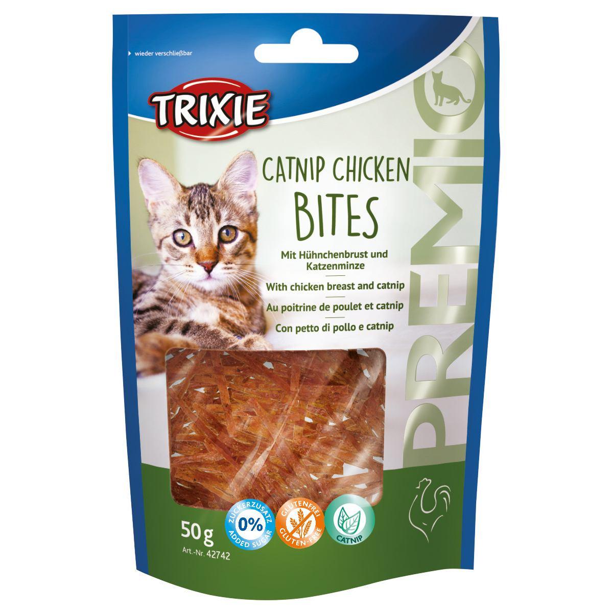 Лакомство для кошек Trixie Premio Catnip Chicken Bites с куриным филе и кошачьей мятой 50 г (1885925383)