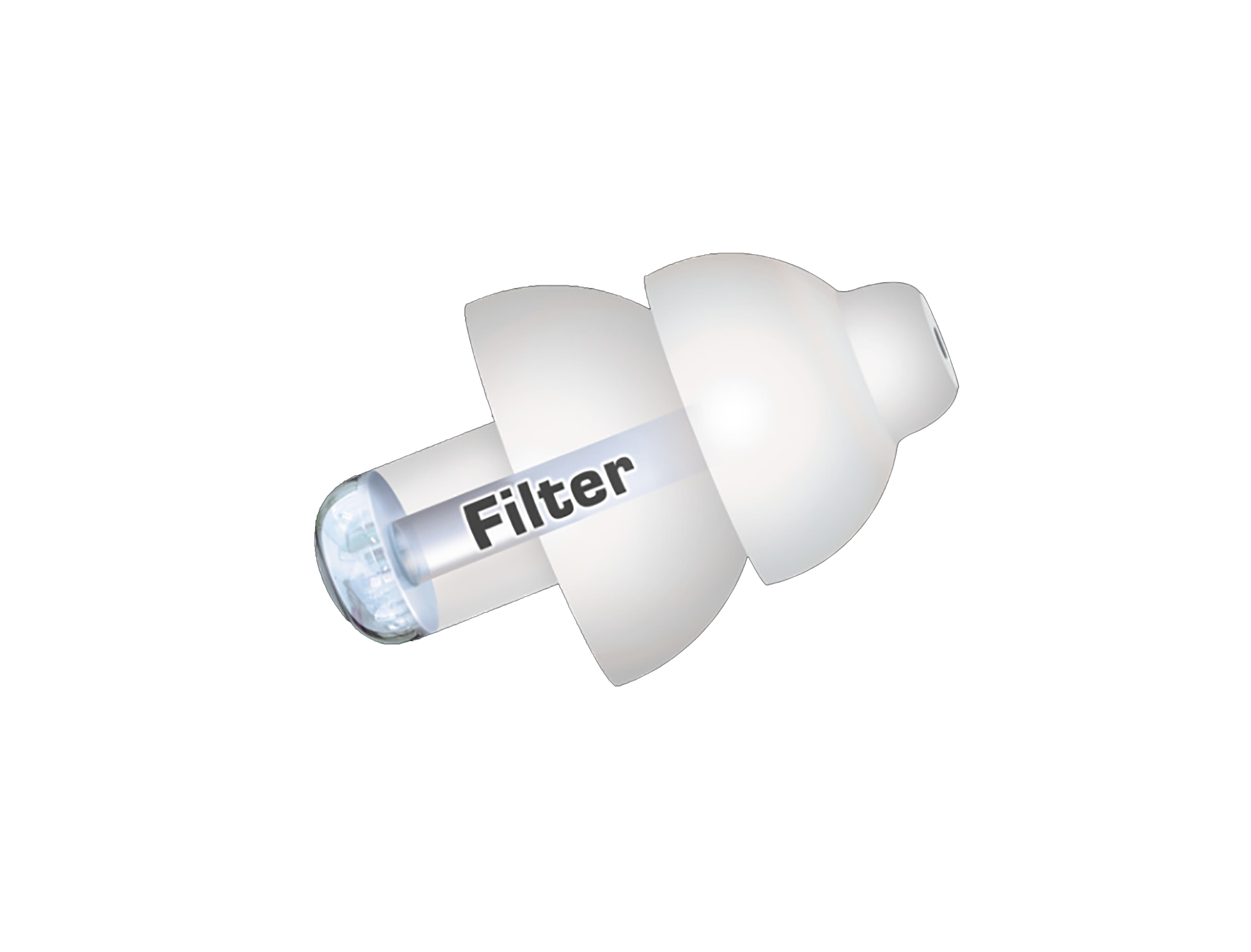 Беруші для захисту Alpine PartyPlug від гучної музики/концертів/клубів White