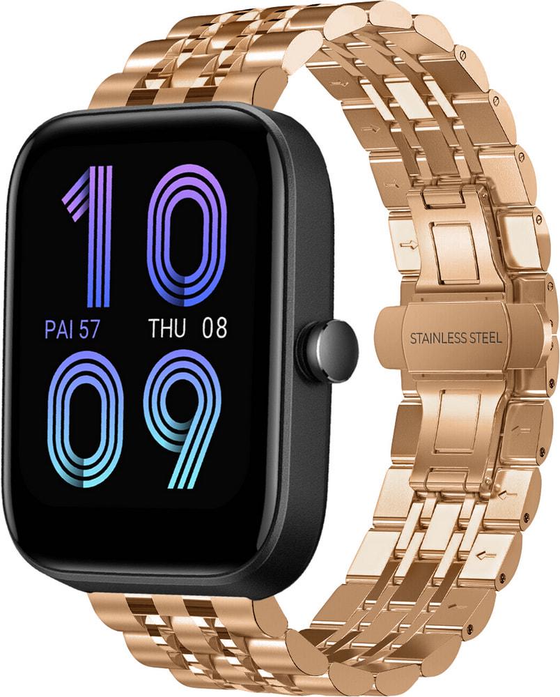 Браслет металлический Spinye для Amazfit Bip 3/Pro Rose Gold (29168-27)