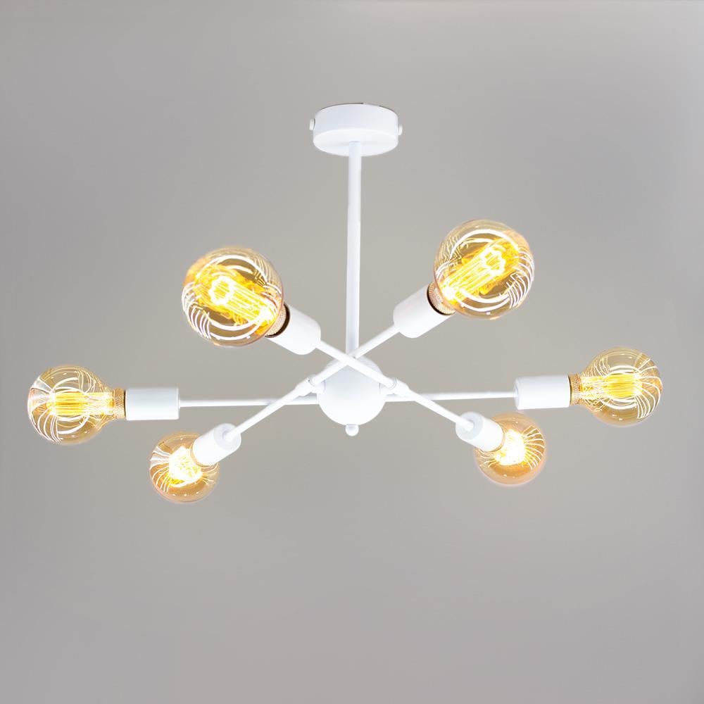 Люстра на 6 ламп ESLLSE YORK 6xE27 R 510x380 мм Белый