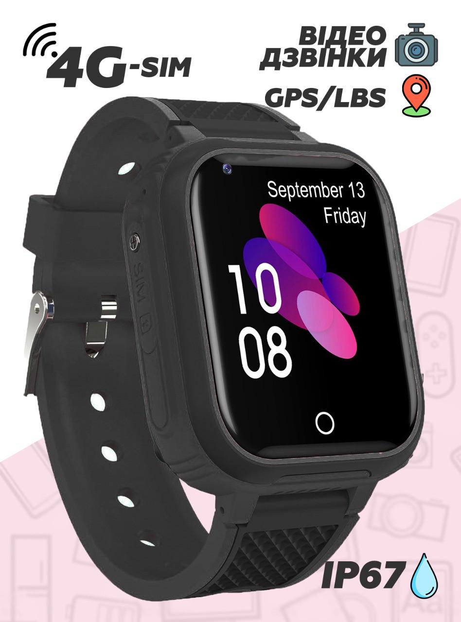 Смарт-годинник дитячий Lemfo LT21 GPS відеодзвінком Чорний 4G (26389311) - фото 6 Смарт-годинник дитячий Lemfo LT21 GPS відеодзвінком Чорний 4G (26389311) - фото 6