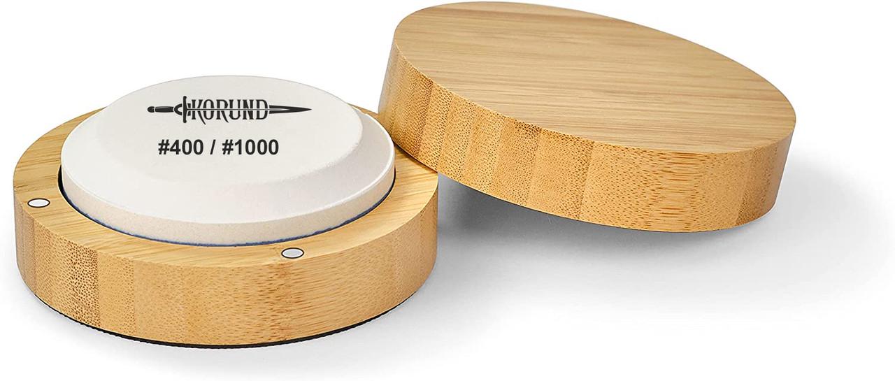 Точильный камень в бамбуковом кейсе Корунд MINI #400/#1000 GRIT карманный - фото 2 Точильный камень в бамбуковом кейсе Корунд MINI #400/#1000 GRIT карманный - фото 2