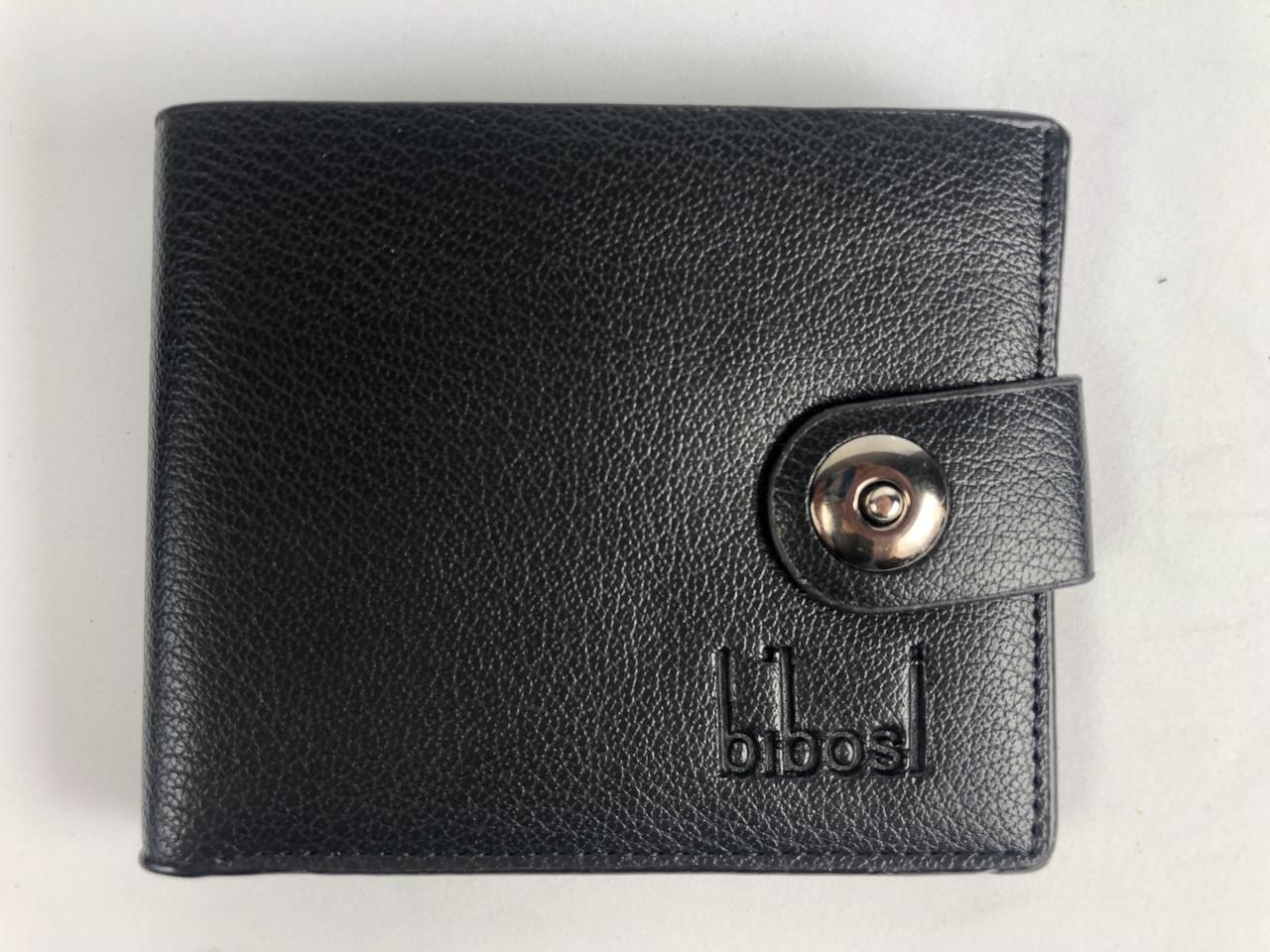 Кошелек мужской bibosl из кожи Черный (ZB-544) - фото 2 Кошелек мужской bibosl из кожи Черный (ZB-544) - фото 2