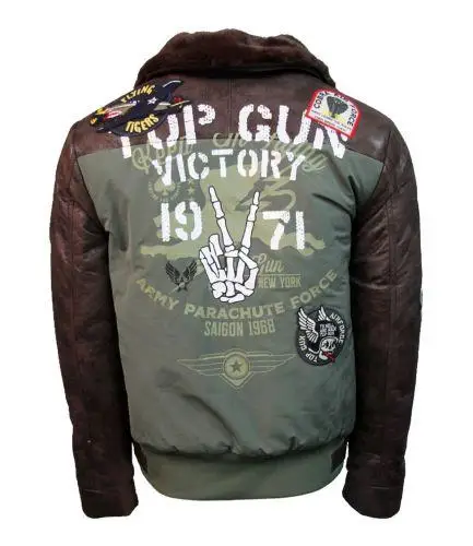 Бомбер Top Gun Victory Vintage Bomber 3XL Brown (TGJ20223XL) - фото 2