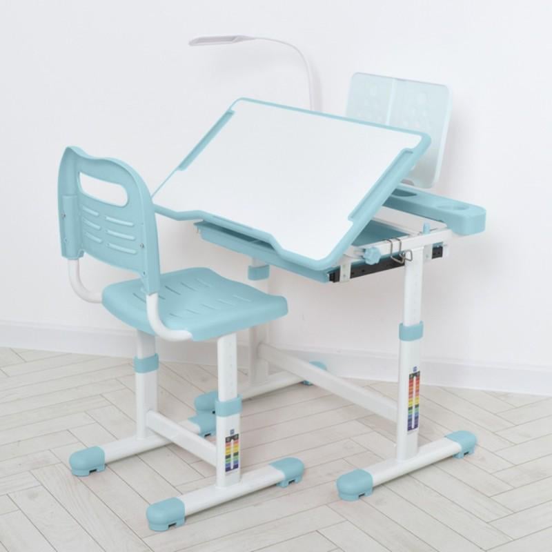 Детская парта Bambi и стул с регулировкой высоты Голубой (M 5068-12) - фото 2 Детская парта Bambi и стул с регулировкой высоты Голубой (M 5068-12) - фото 2