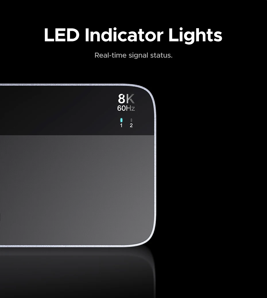 Комутатор UGREEN DP to DP 2in2 з можливістю спільного використання 2 ПК Black (55851) - фото 13