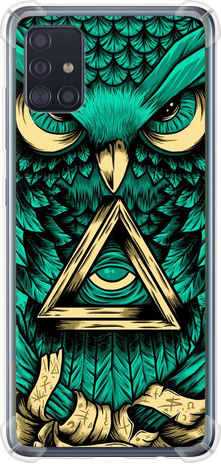 Чехол на Samsung Galaxy A51 2020 A515F Сова Арт-тату (3971sp-1827-42517)