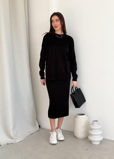 Спідниця в'язана Katrin S/M Чорний (33034) Спідниця в'язана Katrin S/M Чорний (33034)