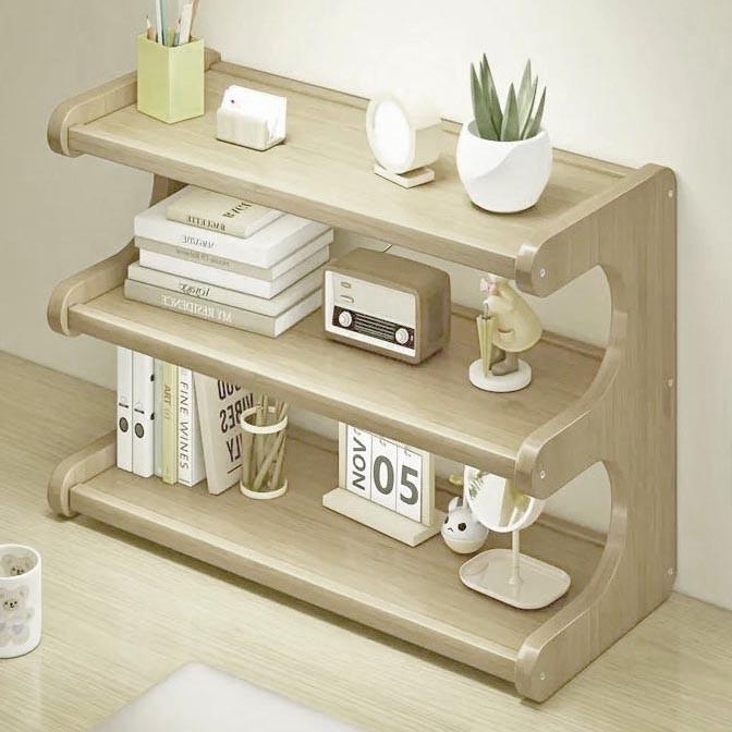 Полка-надстройка настольная из дерева Мирианта бланже (АКД-020701)