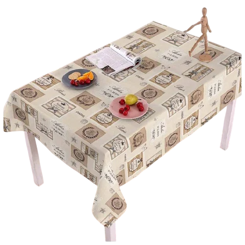 Клеенка на стол ПВХ Stenson Eternity MA-4319 двухслойная с защитной пленкой водостойкая декоративная рулон 1,37×20 м (542093)