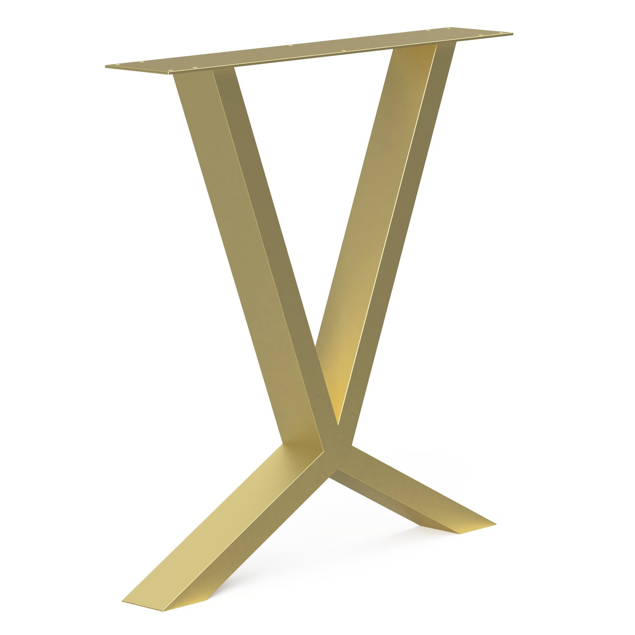 Опора для стола из металла 700х100 мм H 730 мм Золотой (1051) - фото 1 Опора для стола из металла 700х100 мм H 730 мм Золотой (1051) - фото 1