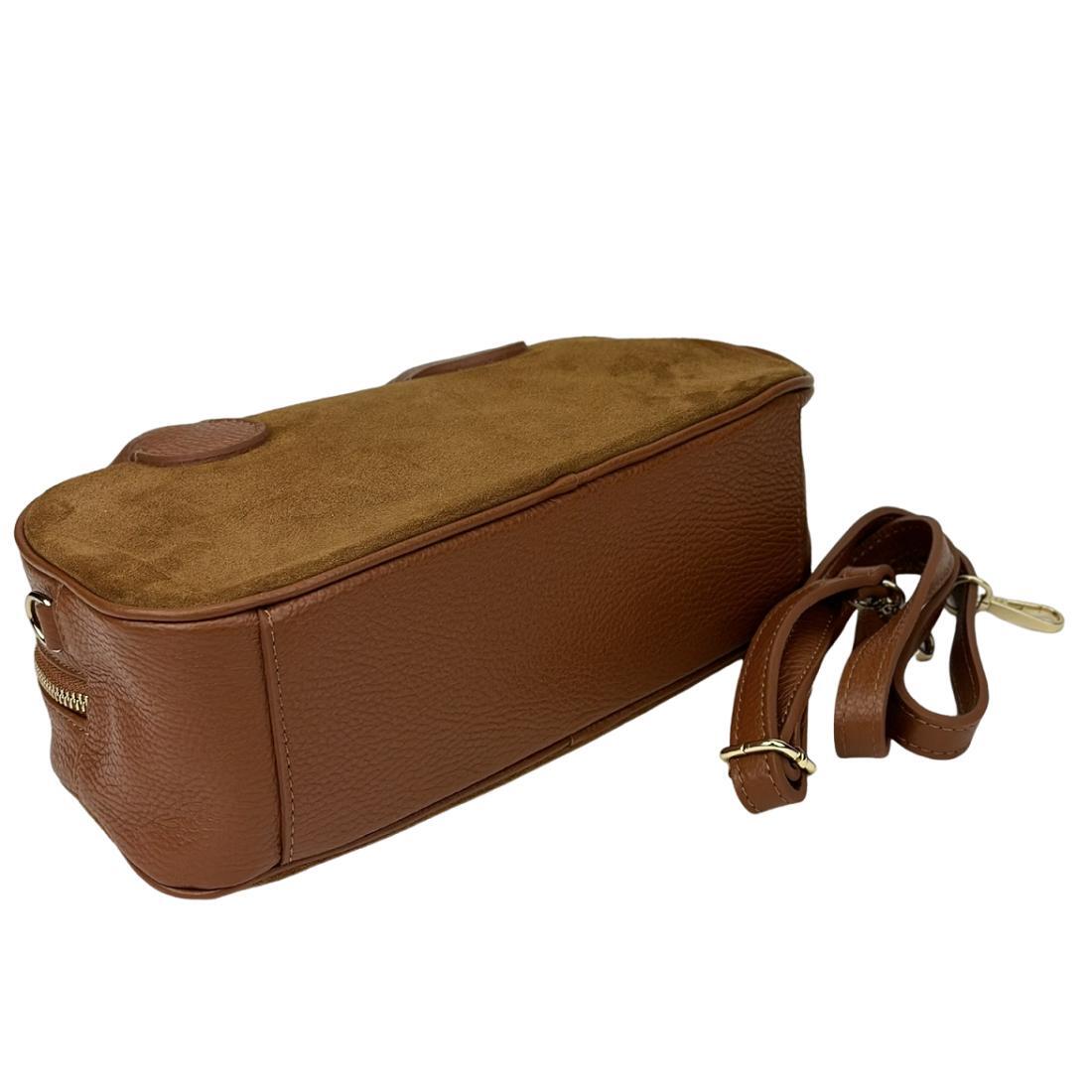 Жіноча сумка Royal Bag F-IT-3017C замшева Коричневий (8079) - фото 7 Жіноча сумка Royal Bag F-IT-3017C замшева Коричневий (8079) - фото 7