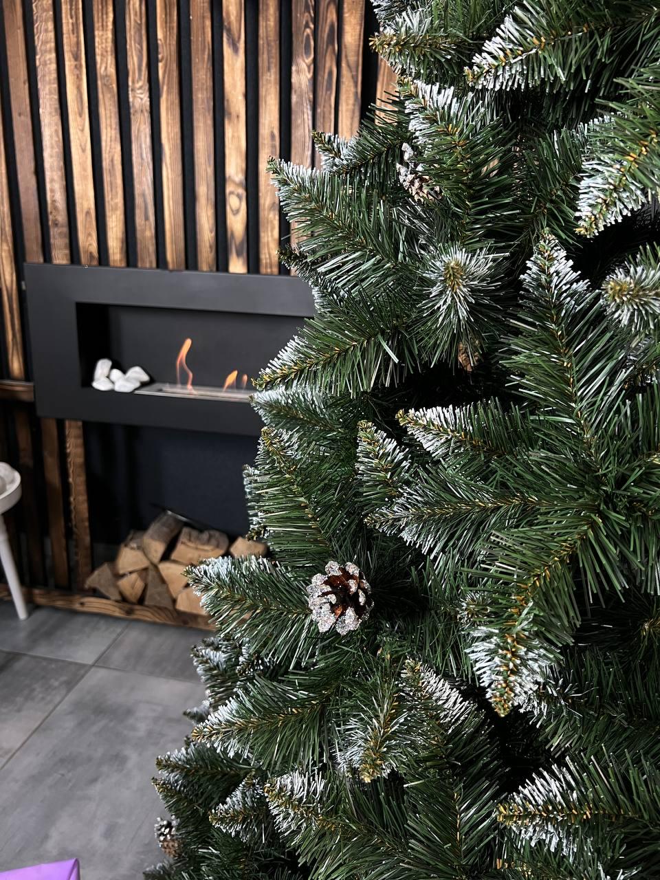 Штучна ялинка засніжена Елітна з шишками 2,1 м Зелений (YNK08172) - фото 5 Штучна ялинка засніжена Елітна з шишками 2,1 м Зелений (YNK08172) - фото 5