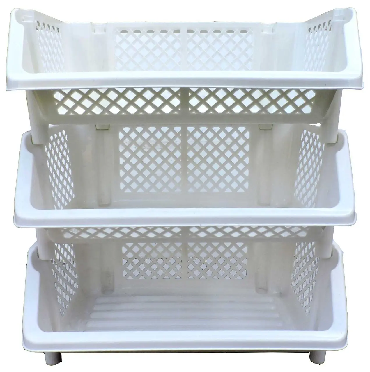 Этажерка универсальная ПолимерАгро на 3 секции Белый (2451-БЛ) - фото 2 Этажерка универсальная ПолимерАгро на 3 секции Белый (2451-БЛ) - фото 2