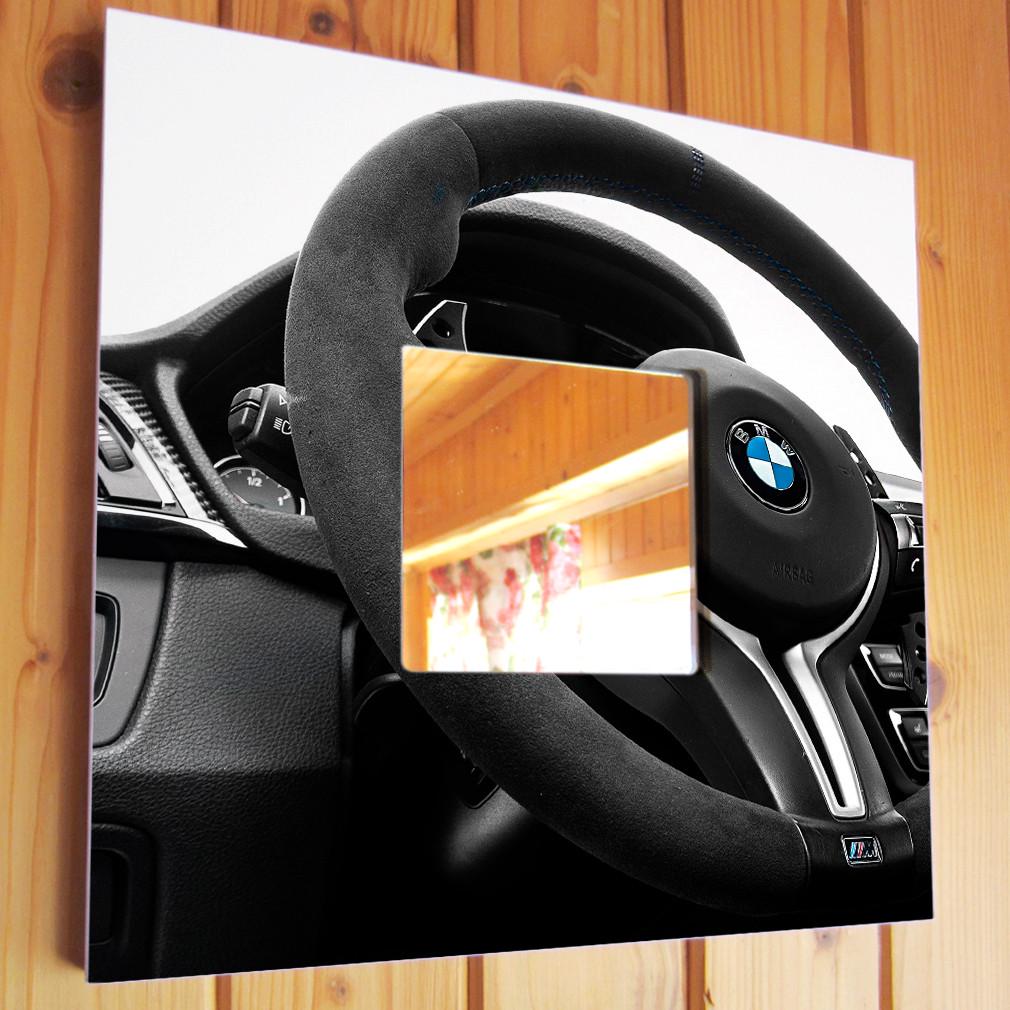 Зеркало декоративное Руль BMW 260х260 мм (M03873)