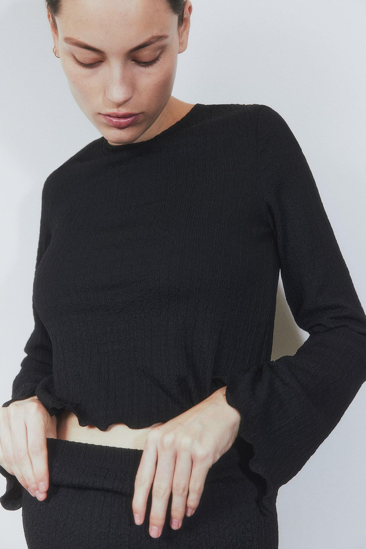 Топ женский H&M 1196031П M Черный (1111109407157)