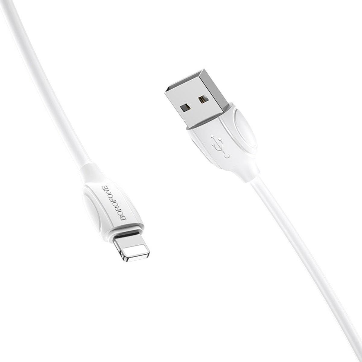 Кабель Borofone Charge OTG BX19 Benefit USB To Lightning 3 A 1 м White (BX19LW) Кабель Borofone Charge OTG BX19 Benefit USB To Lightning 3 A 1 м White (BX19LW)