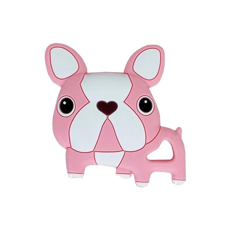 Прорезыватель силиконовый Бульдожка Розовый (FR-132-R-111)