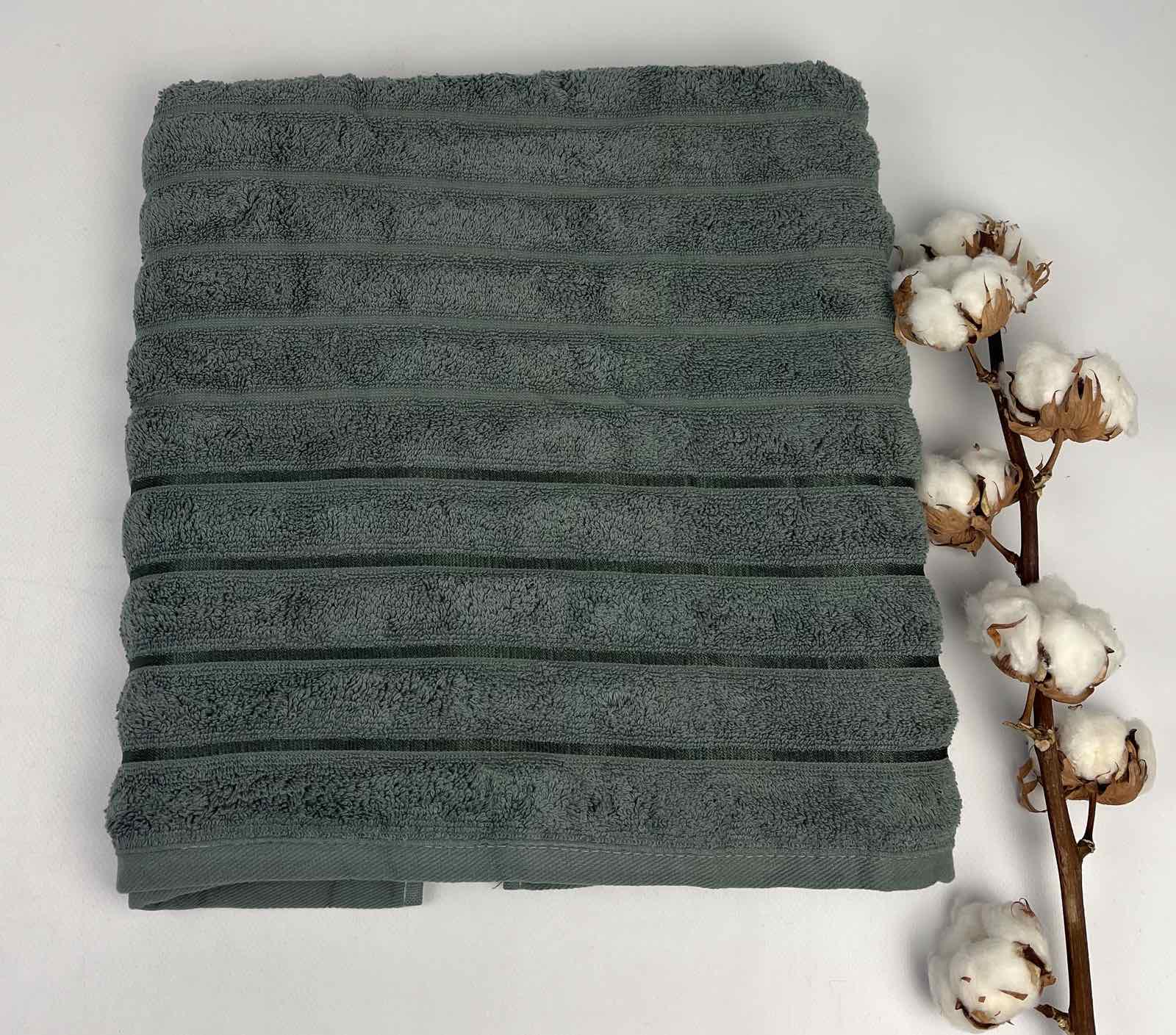 Полотенце Philippus Delux Cotton Barbaros А142 70x140 см Хакі (CN31735) - фото 1