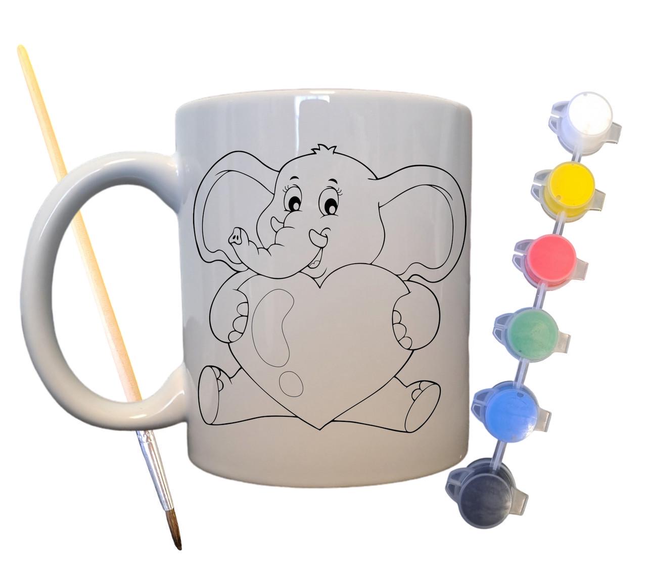 Набор для творчества кружка раскраска С любовью 330 мл Белый (КР0068)