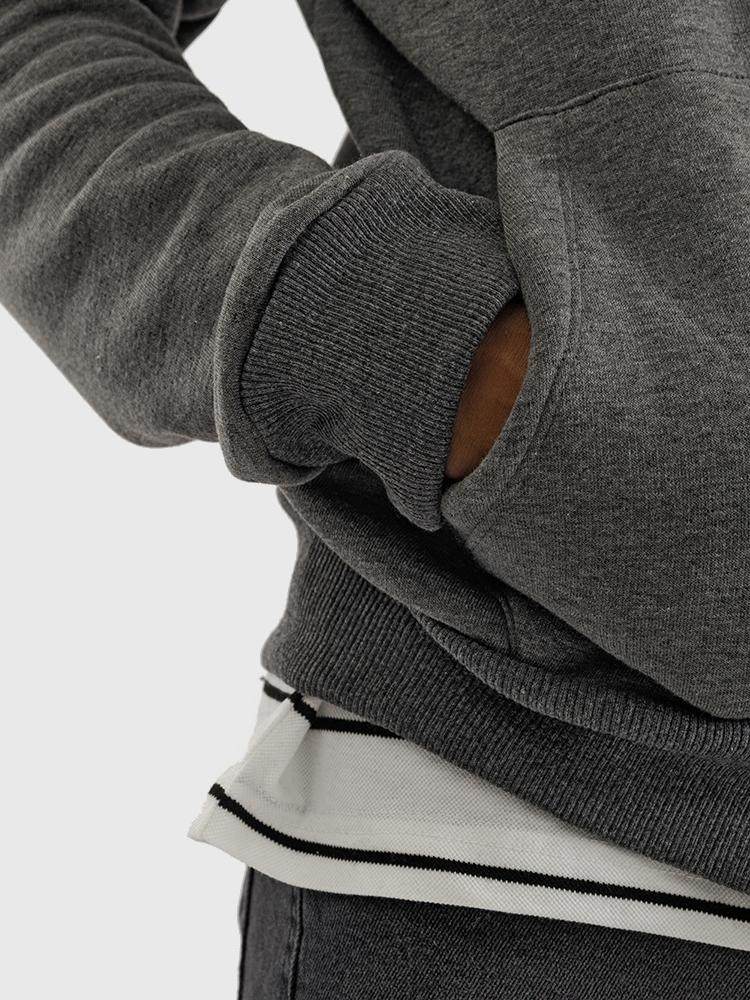 Толстовка чоловіча на блискавці ЦБ-00222340 р. 44 Темно-сірий (SKT000915003) - фото 2