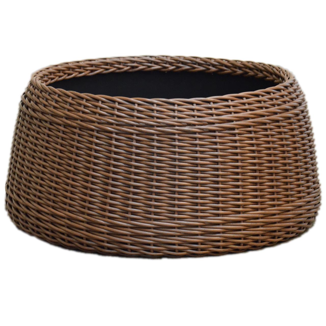 Подставка-юбка под елку плетеная из шт.учного ротанга/ручной работы XL Молочный шоколад (23380179)