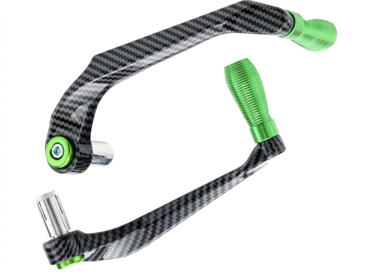 Защита рычагов гарды для мотоцикла Carbon Edition Зеленый