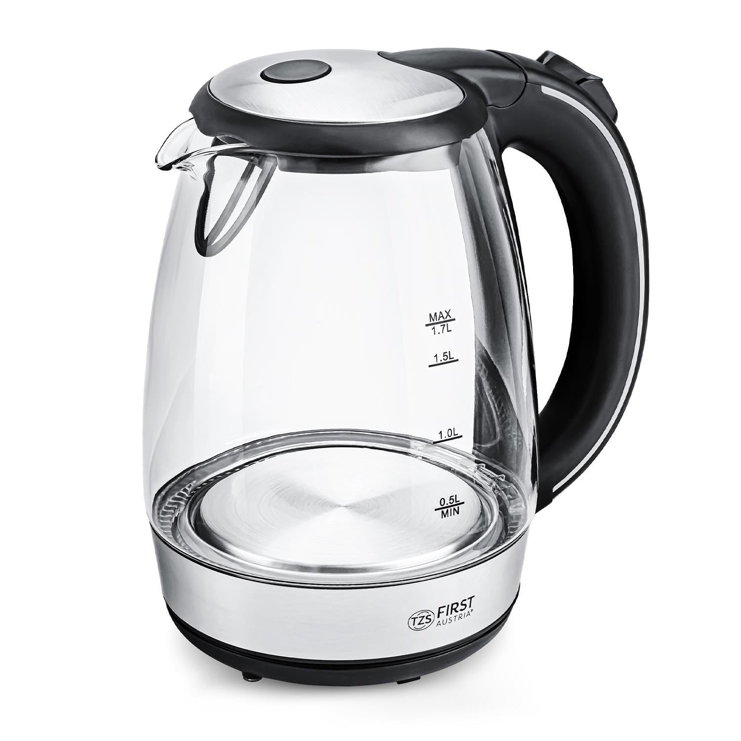 Электрочайник First FA-5404-2-BA glass 1,7 л 2200 Вт Black (26449824)