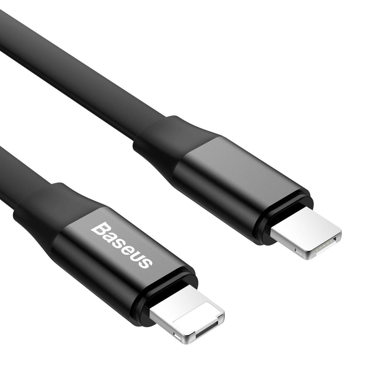 Кабель Baseus Two-in-one Portable Cable Android/iOS Black (CALMBJ-01) - фото 2