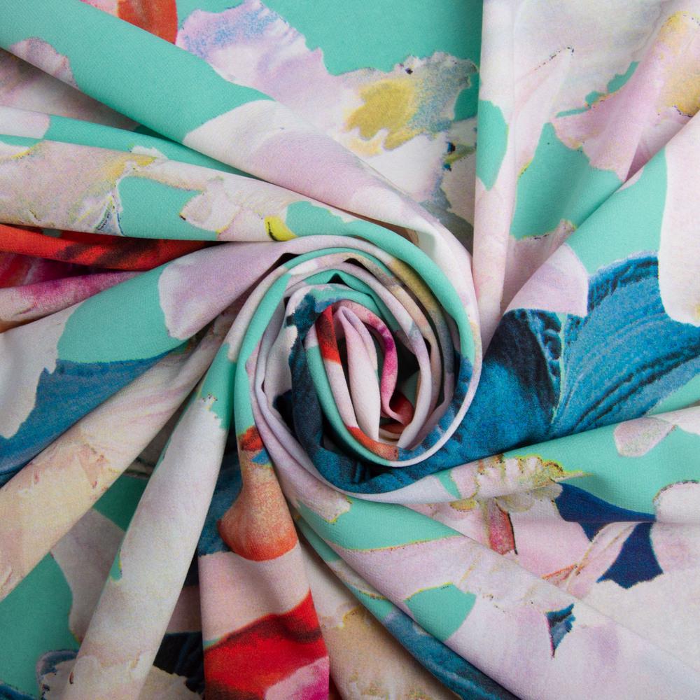 Ткань плательная Super Soft нарцис м’ята