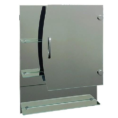 Зеркальный шкаф с открытыми полками Эконом №76 700x500x130 мм Зеркальный шкаф с открытыми полками Эконом №76 700x500x130 мм