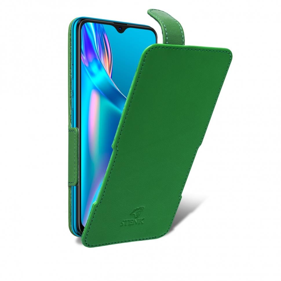Чехол флип Stenk Prime для OPPO A12 Зеленый (66800)