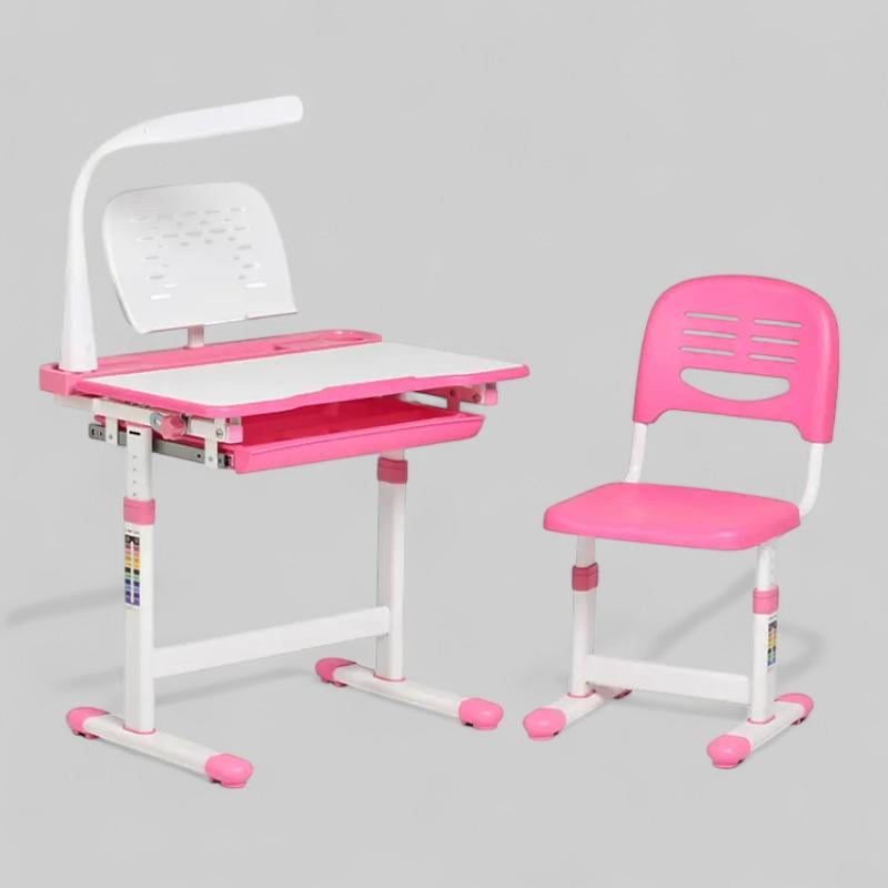 Парта дитяча Bambi та стілець із регулюванням висоти Рожевий (M 4428-8) - фото 2 Парта дитяча Bambi та стілець із регулюванням висоти Рожевий (M 4428-8) - фото 2