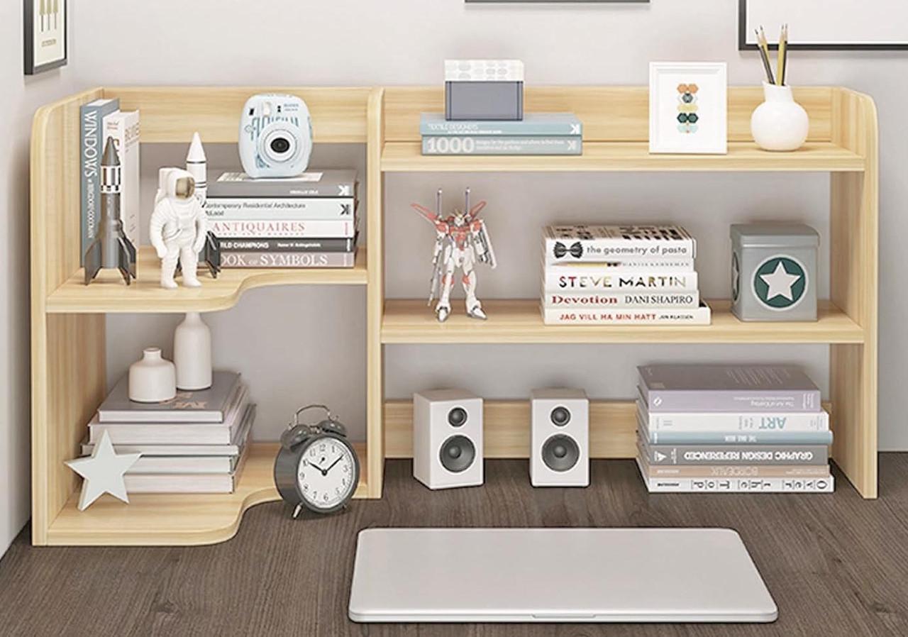 Полка-надстройка настольная из дерева Дельмария бланже (АКД-019901)